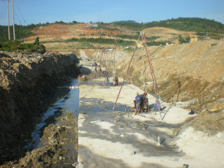 Thi công khoan phụt xử lý nền Đê, Đập Thủy Lợi, Khoan neo, Phun vẩy mái taluy, Thi công cọc xi măng đất(Jet grouting, CDM)