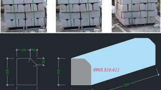 Bó vỉa bê tông 15x20x50cm,(150x200x500mm); bó vỉa vuông viên nhỏ,vát góc