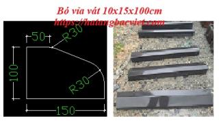 Bó vỉa vát 10x15x100cm; Bê tông, Bê tông giả đá