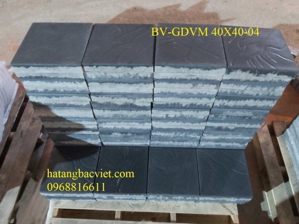 Gạch bê tông vân đá lát vỉa hè 40x40x4,5cm
