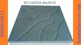 Gạch bê tông giả đá lát vỉa hè vân mây 40x40-01